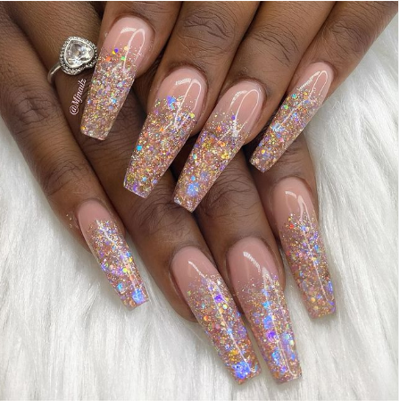 The Best Glitter Ombre Nail Designs to Wear All Year Long