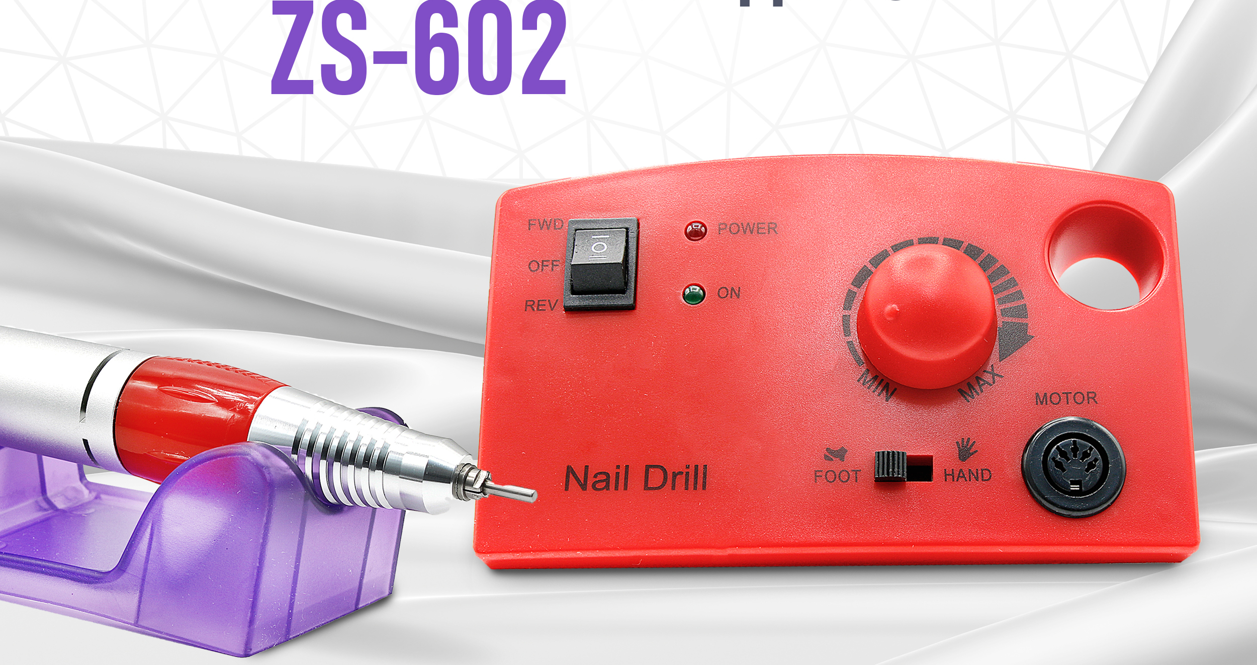 Manicure and pedicure nail drill ZS-602 45W 35000 rpm: High Quality